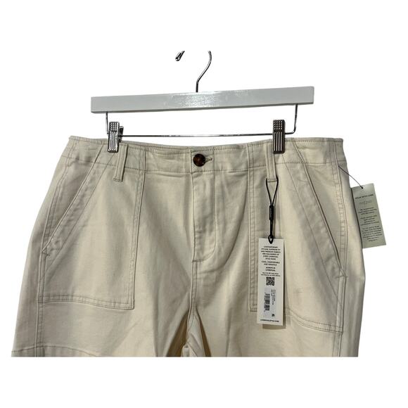 LIVERPOOL WOMENS SIZE 16/33 UTILITY SHORT FLAP POCKETS SEASIDE DUNES NATURAL NEW - Picture 6 of 13